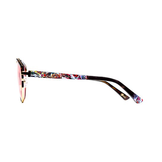 BV1903T C2 Unisex Bravo Tiger Print Sunglasses