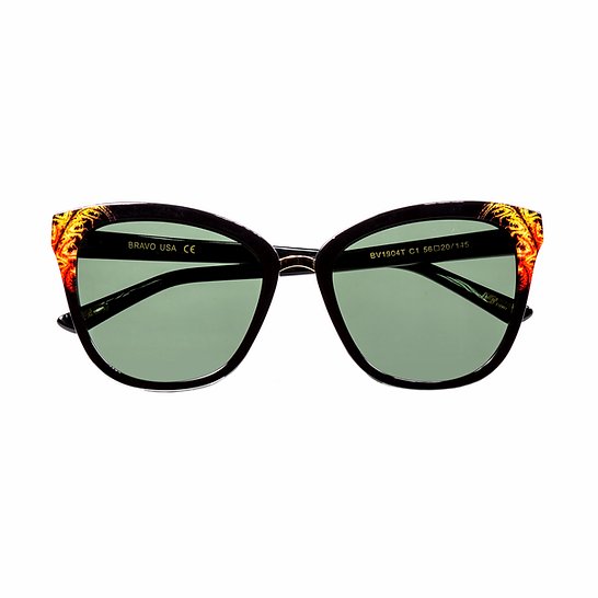 BV1904T C1 Unisex Bravo Tiger Print Sunglasses
