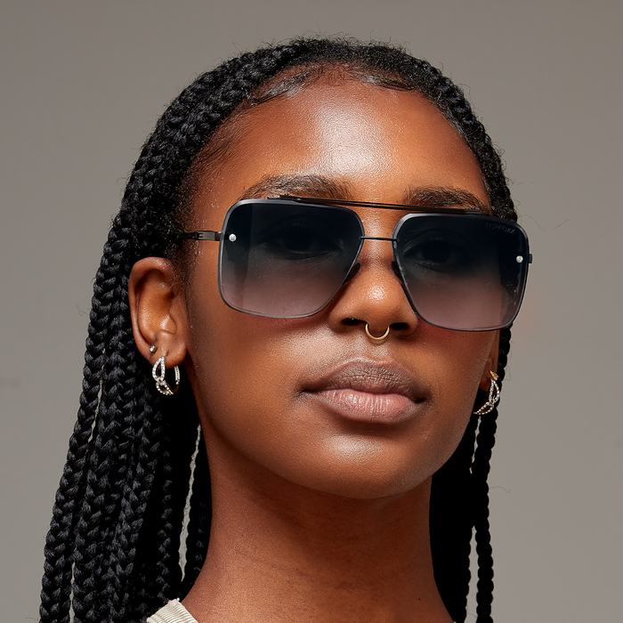 TOPFOXX Sunglasses Bella Midnight - Tangle Free Aviator Sunglasses
