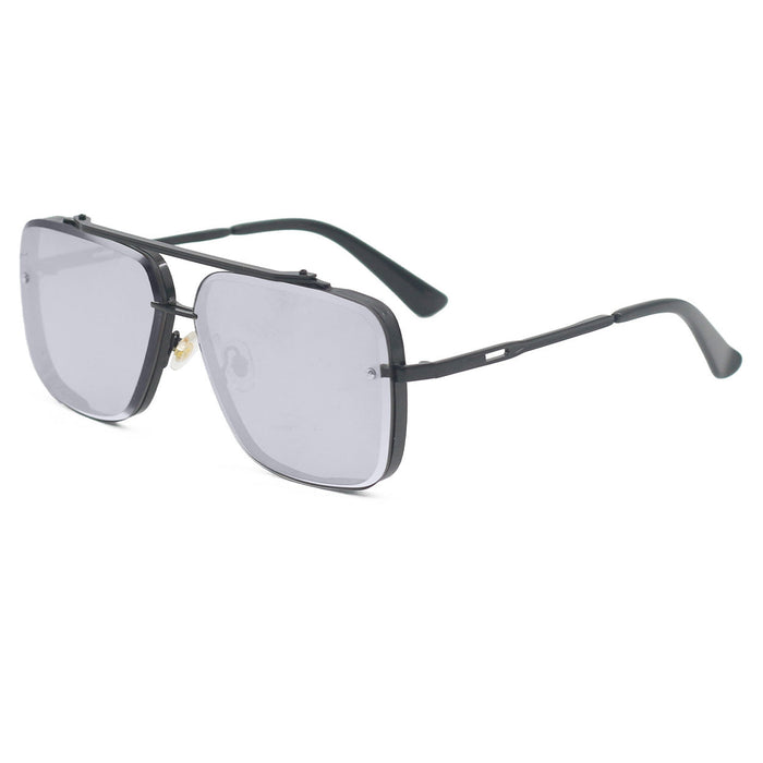 TOPFOXX Sunglasses Bella -  Chrome Black Oversized Squared Aviators