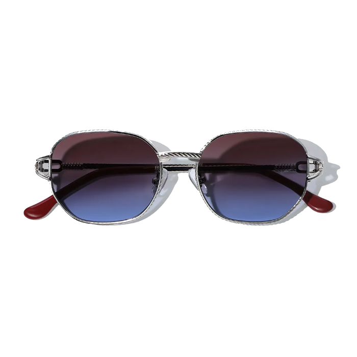 COSSINO Bleu Violet Metal Sunglasses