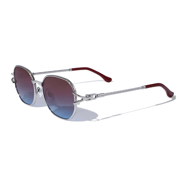 COSSINO Bleu Violet Metal Sunglasses