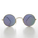 image of sunglasses model SUNGLASS MUSEUM Small Round Hippy Mirror Lens Vintage Sunglass - Cana
