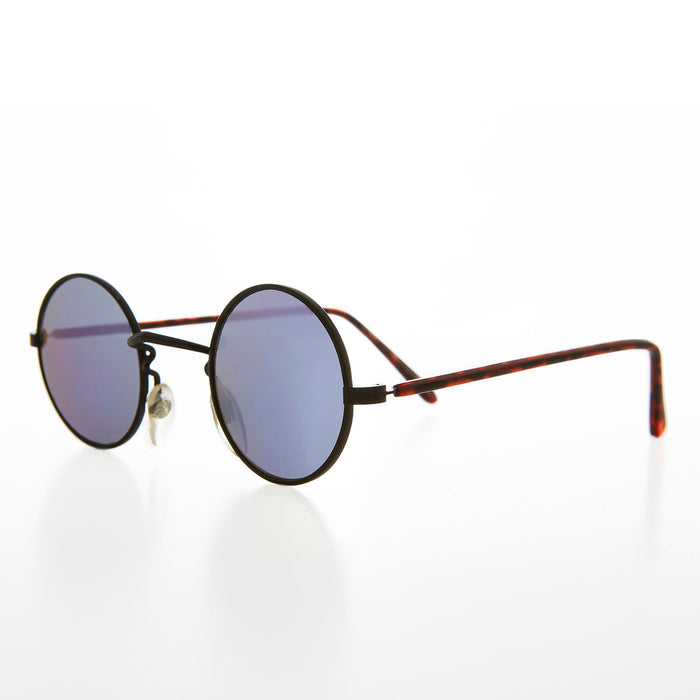 image of sunglasses model SUNGLASS MUSEUM Small Round Hippy Mirror Lens Vintage Sunglass - Cana