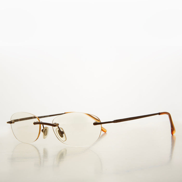 Rimless Half Frame Reading Glasses - Carlton