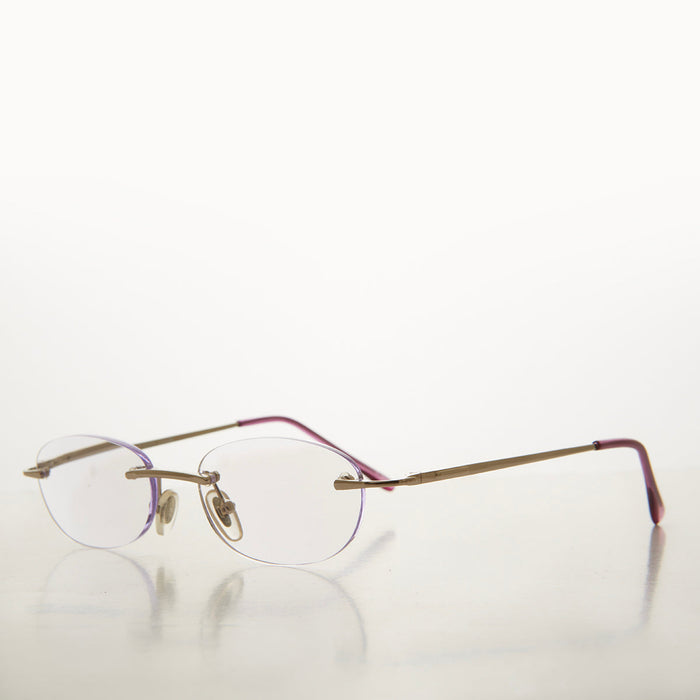 Rimless Half Frame Reading Glasses - Carlton
