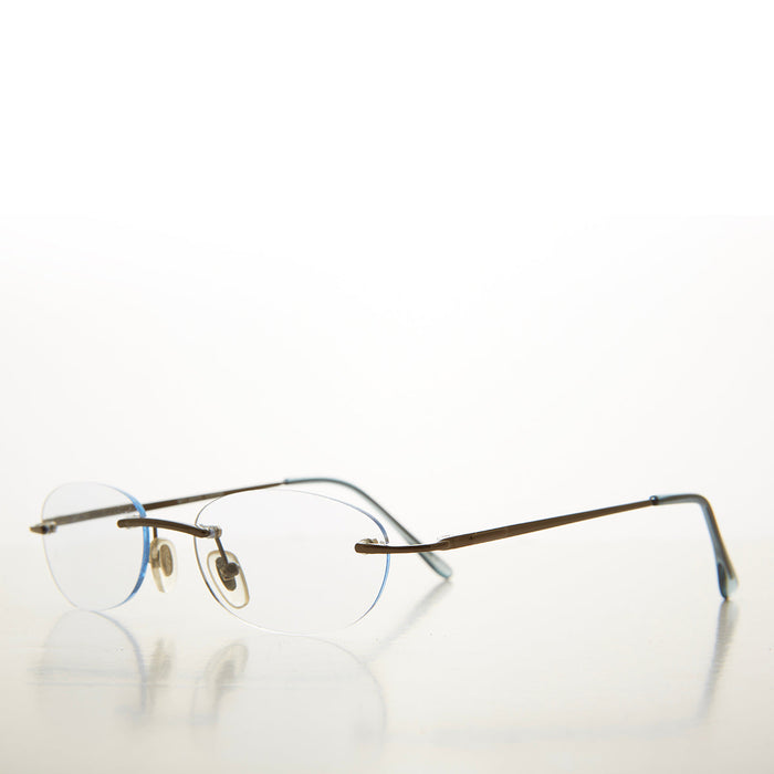 Rimless Half Frame Reading Glasses - Carlton