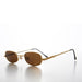 image of sunglasses model SUNGLASS MUSEUM SUNGLASS MUSEUM Tiny Half Frame Rectangular 90s Vintage Sunglass - Carson