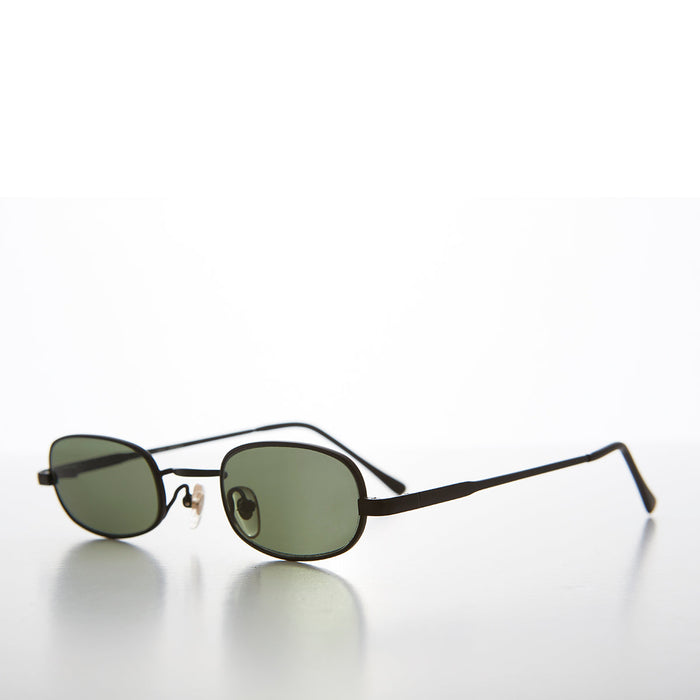 image of sunglasses model SUNGLASS MUSEUM SUNGLASS MUSEUM Tiny Half Frame Rectangular 90s Vintage Sunglass - Carson