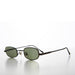 image of sunglasses model SUNGLASS MUSEUM SUNGLASS MUSEUM Tiny Half Frame Rectangular 90s Vintage Sunglass - Carson