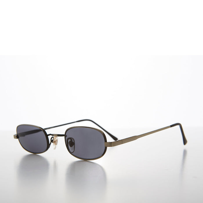 image of sunglasses model SUNGLASS MUSEUM SUNGLASS MUSEUM Tiny Half Frame Rectangular 90s Vintage Sunglass - Carson