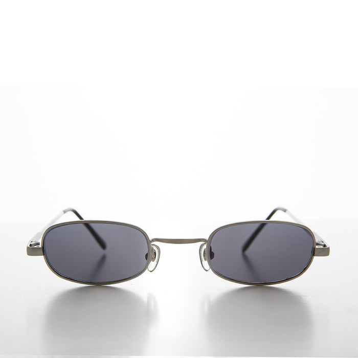 image of sunglasses model SUNGLASS MUSEUM SUNGLASS MUSEUM Tiny Half Frame Rectangular 90s Vintage Sunglass - Carson