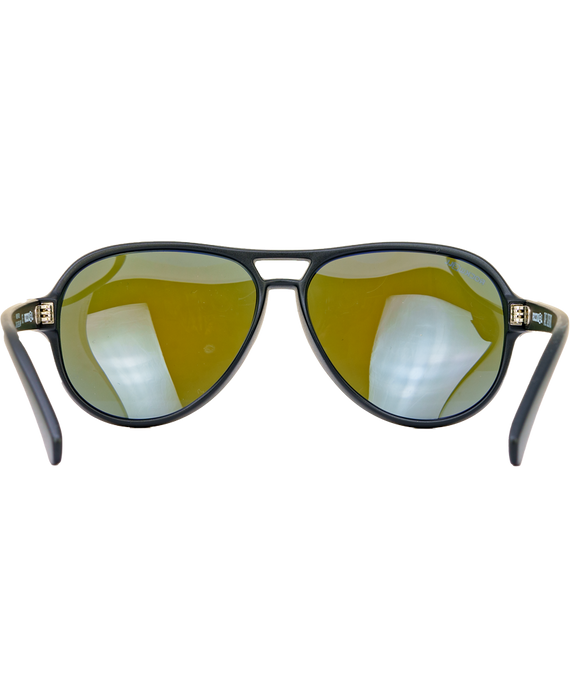 image of sunglasses model Rockwell Time Casino (Black/Blue Mirror Polarized Lens)