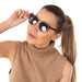 OCEAN CASSIS Sunglasses Matte White Smoke 10600.6