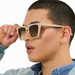 TOPFOXX The CEO - Sustainable Nude Frame Brown Lens Cateye Sunglasses - Product image