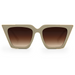 TOPFOXX The CEO - Sustainable Nude Frame Brown Lens Cateye Sunglasses - Product image