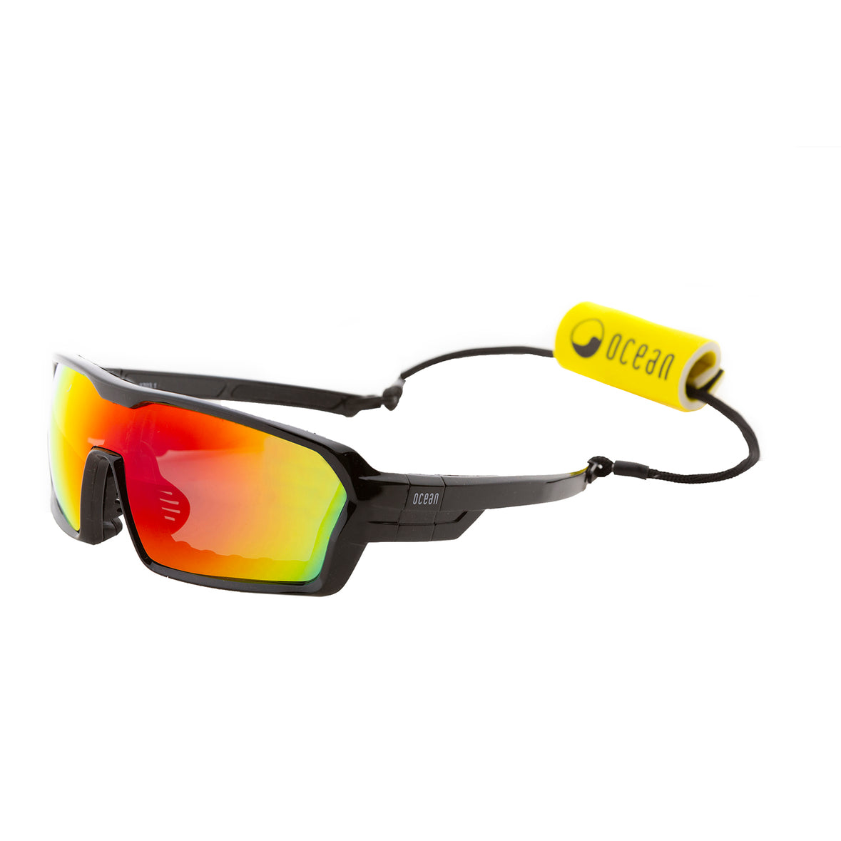 OCEAN CHAMELEON Polarized Sunglasses Kiteboarding Surf Water Sports (Frame Matte Red, Lens Revo Red)