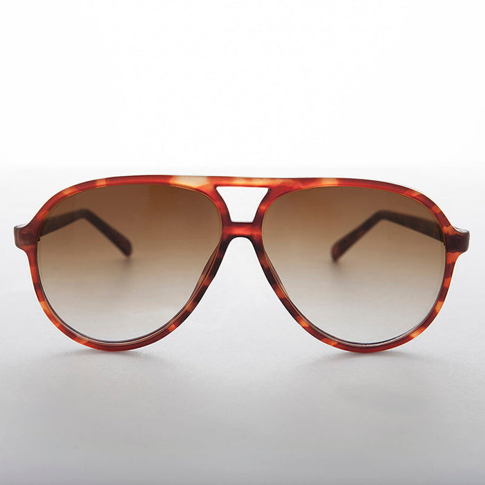 SUNGLASS MUSEUM Large Frame Pilot Vintage Sunglass with Gradient Lens - Champ