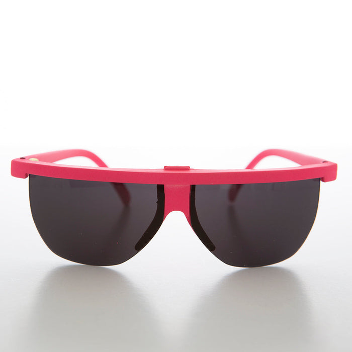 SUNGLASS MUSEUM Futuristic Sporty Wraparound Vintage Sunglasses - Cherub