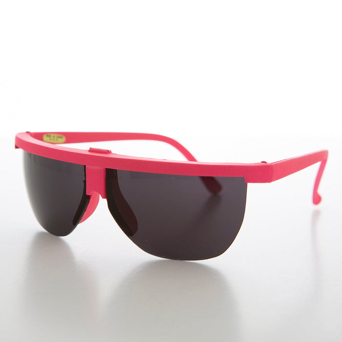 SUNGLASS MUSEUM Futuristic Sporty Wraparound Vintage Sunglasses - Cherub
