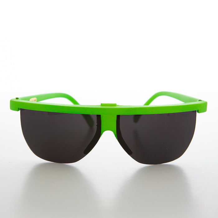 SUNGLASS MUSEUM Futuristic Sporty Wraparound Vintage Sunglasses - Cherub