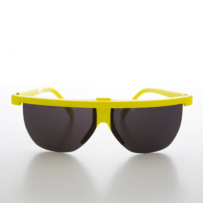 SUNGLASS MUSEUM Futuristic Sporty Wraparound Vintage Sunglasses - Cherub