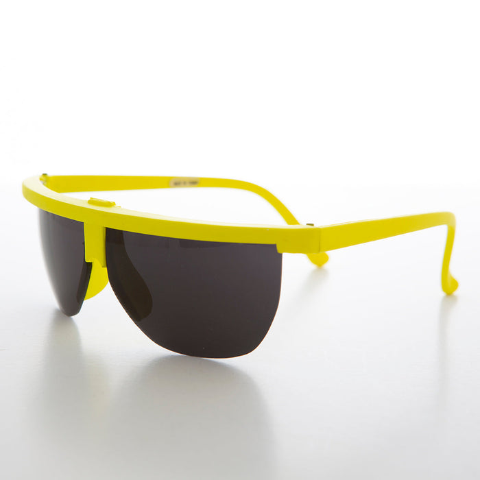 SUNGLASS MUSEUM Futuristic Sporty Wraparound Vintage Sunglasses - Cherub