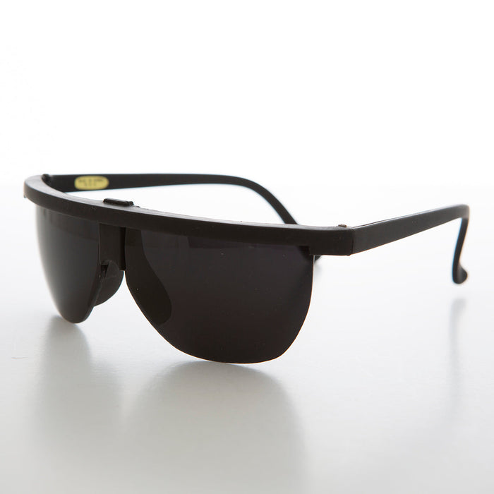 SUNGLASS MUSEUM Futuristic Sporty Wraparound Vintage Sunglasses - Cherub
