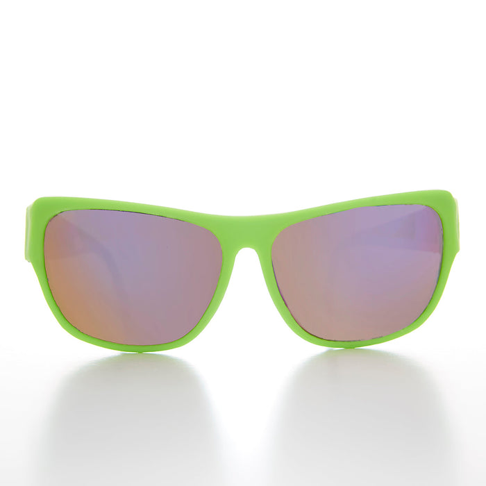 SUNGLASS MUSEUM 80s Neon Sunglass with Black Temples - Chewy