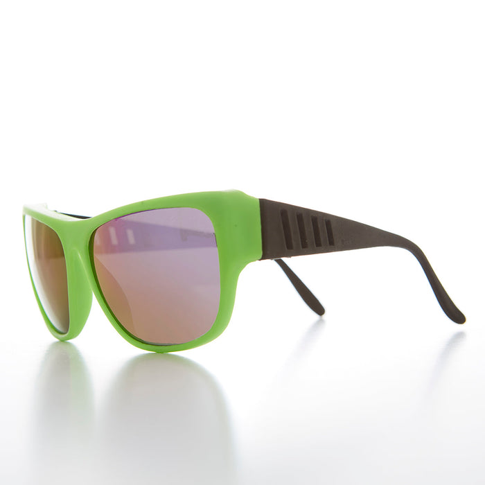 SUNGLASS MUSEUM 80s Neon Sunglass with Black Temples - Chewy