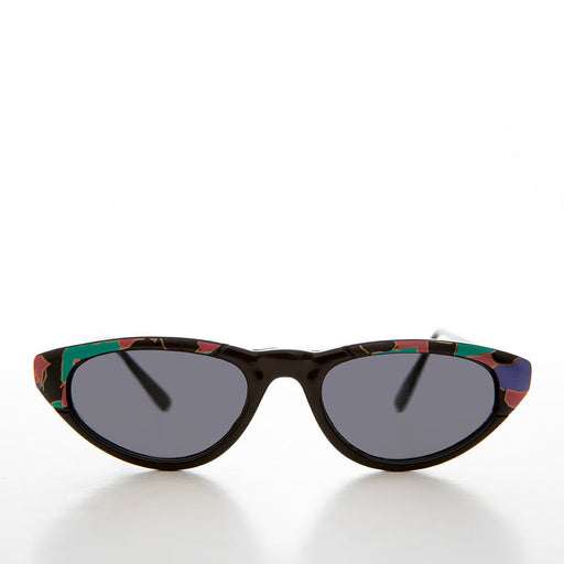 Sunglass Museum Slim Cat Eye with Brow Accent - Chicha - Product image