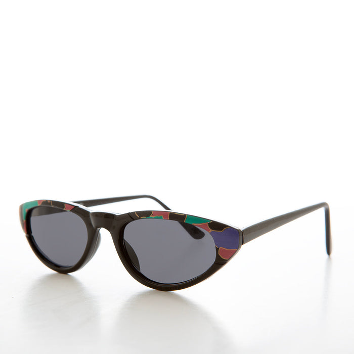 Sunglass Museum Slim Cat Eye with Brow Accent - Chicha - Product image