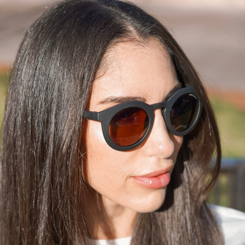 Classic | Sustainable Sunglasses | Plant-Based Bendable Polarized - Adult | 16+ Y |  Sunset Gingham