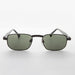 SUNGLASS MUSEUM Narrow Rectangular 90s Vintage Sunglass - Clint - Product image