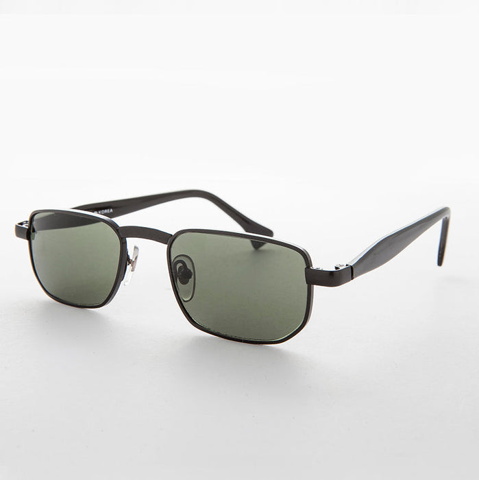 SUNGLASS MUSEUM Narrow Rectangular 90s Vintage Sunglass - Clint