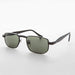 SUNGLASS MUSEUM Narrow Rectangular 90s Vintage Sunglass - Clint - Product image