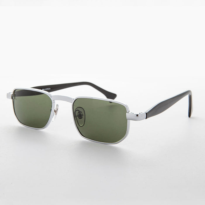 SUNGLASS MUSEUM Narrow Rectangular 90s Vintage Sunglass - Clint