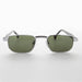 SUNGLASS MUSEUM Narrow Rectangular 90s Vintage Sunglass - Clint - Product image