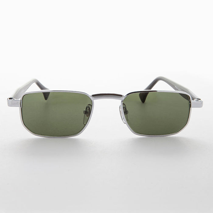SUNGLASS MUSEUM Narrow Rectangular 90s Vintage Sunglass - Clint