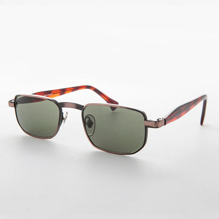 SUNGLASS MUSEUM Narrow Rectangular 90s Vintage Sunglass - Clint