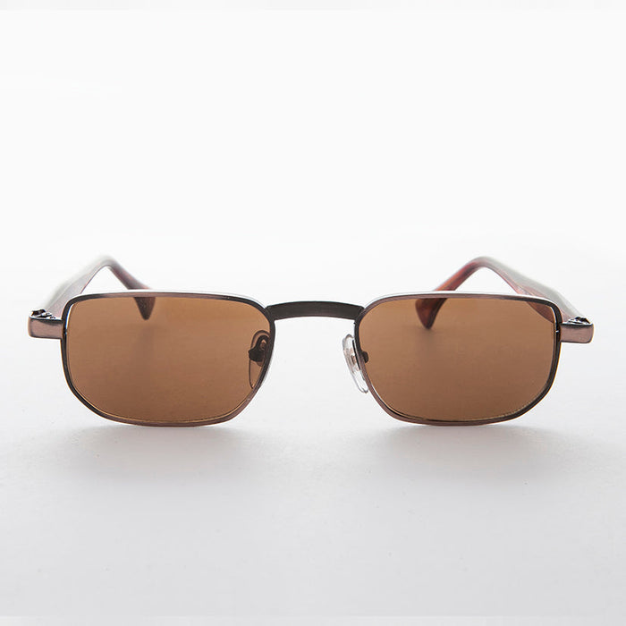 SUNGLASS MUSEUM Narrow Rectangular 90s Vintage Sunglass - Clint