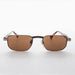 SUNGLASS MUSEUM Narrow Rectangular 90s Vintage Sunglass - Clint - Product image