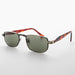 SUNGLASS MUSEUM Narrow Rectangular 90s Vintage Sunglass - Clint - Product image