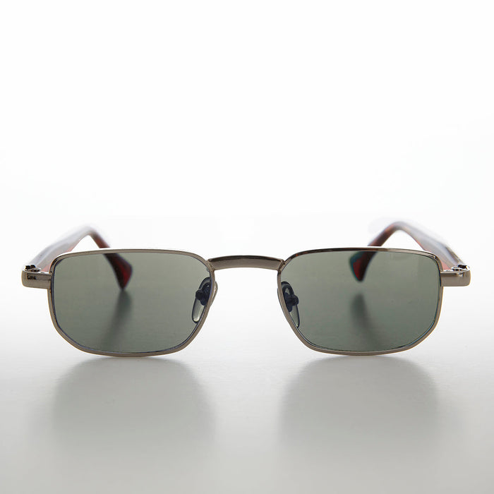 SUNGLASS MUSEUM Narrow Rectangular 90s Vintage Sunglass - Clint