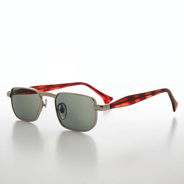 SUNGLASS MUSEUM Narrow Rectangular 90s Vintage Sunglass - Clint