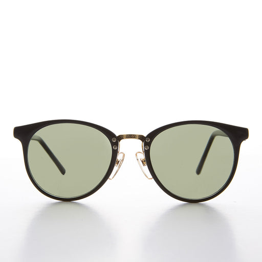 image of sunglasses model SUNGLASS MUSEUM Round Horn Rim P3 Style Vintage Sunglass with Metal Bridge - Clyde
