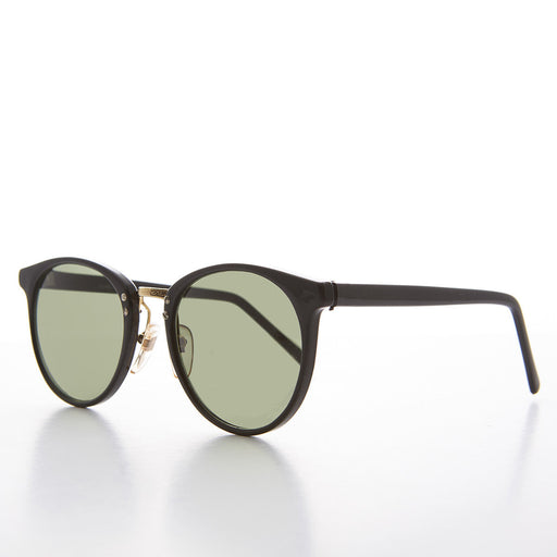 image of sunglasses model SUNGLASS MUSEUM Round Horn Rim P3 Style Vintage Sunglass with Metal Bridge - Clyde