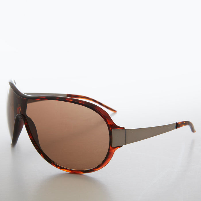 image of sunglasses model SUNGLASS MUSEUM SUNGLASS MUSEUM Large Y2k Shield Vintage Sunglasses - Codex