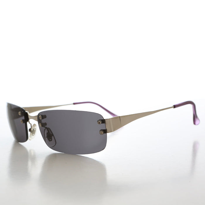 SUNGLASS MUSEUM 90s Rimless Rectangular Sunglasses - Corby
