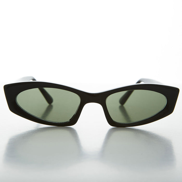 SUNGLASS MUSEUM Hipster Cool Thin Crazy Cat Eye Sunglass - Cortney